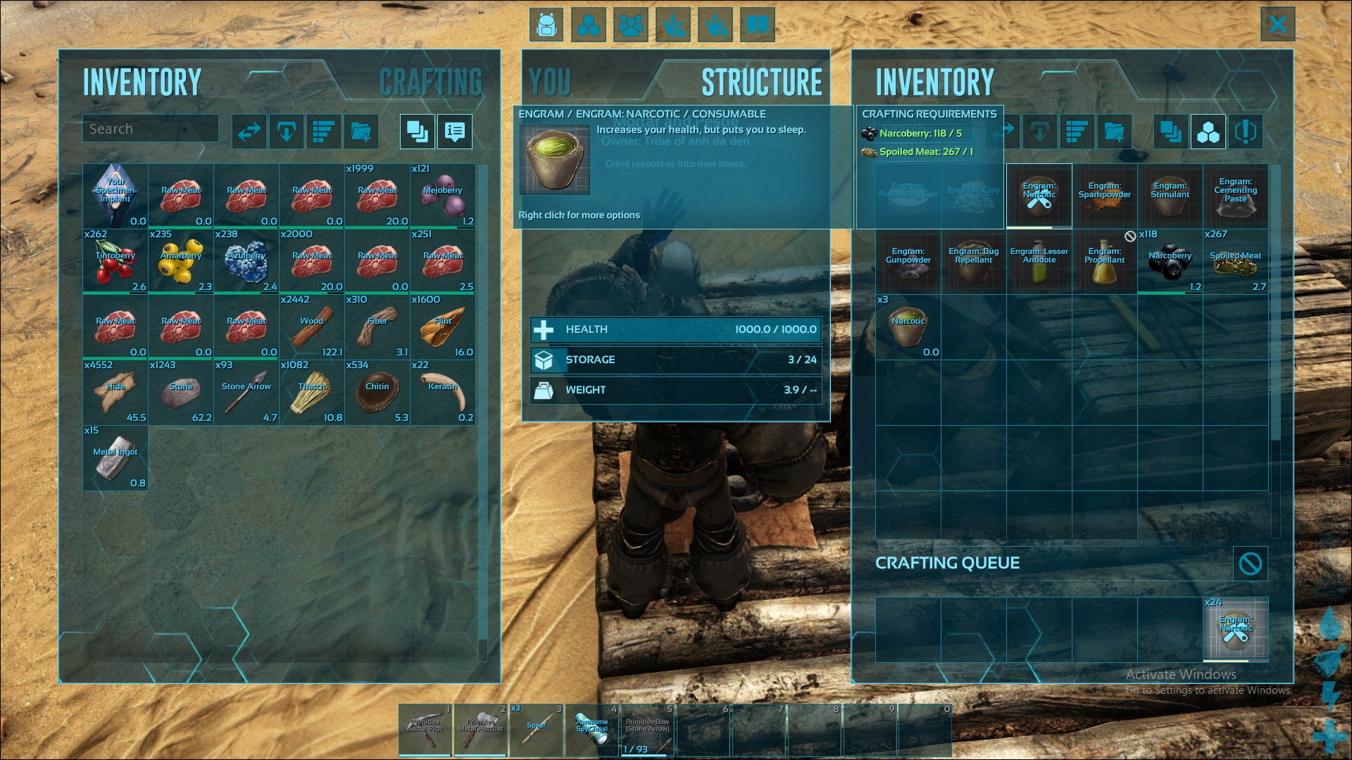 Ark: Survival Evolved Vietnam | ai bt cách chỉnh cho nó craft nhanh hơn ...