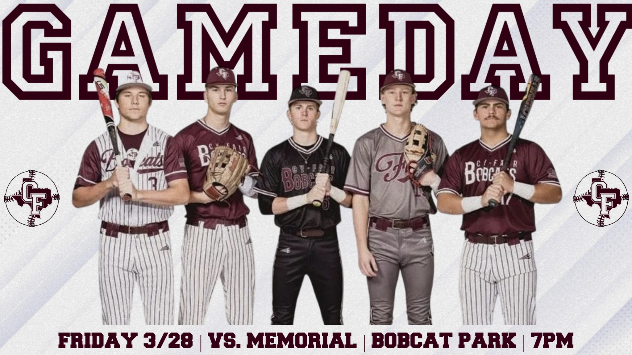 BFND - 🚨DISTRICT GAME #6🚨 🆚 Memorial Mustangs 🏟️ Bobcat Park 🕖 7pm 🎉 ...