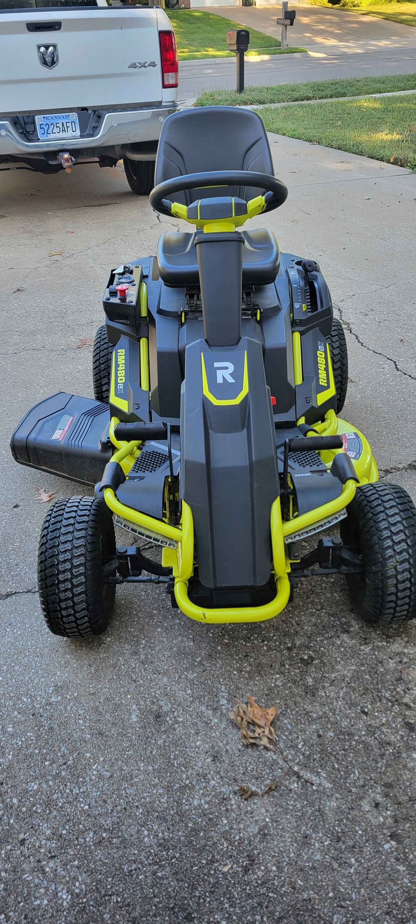Used Ryobi RM480 ex electric riding lawnmower - Lawn Mowers - Lawrence ...