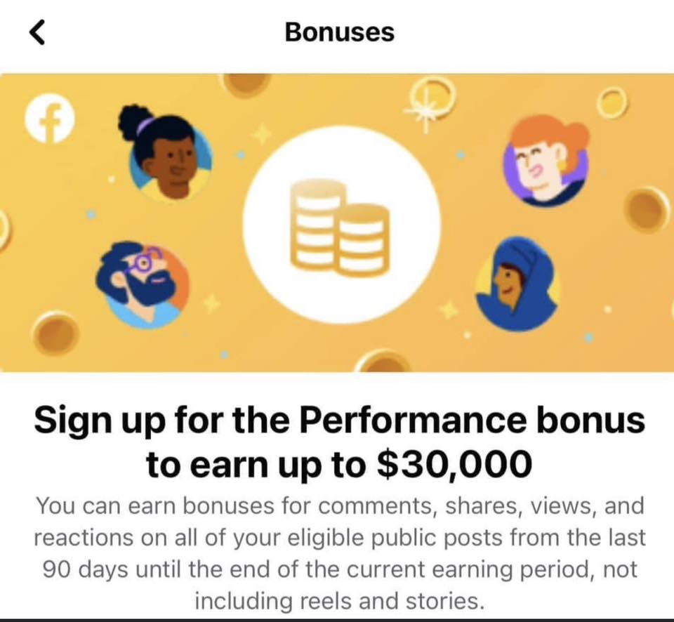 Facebook 30k Performance Bonus Tips & Engagement | Facebook
