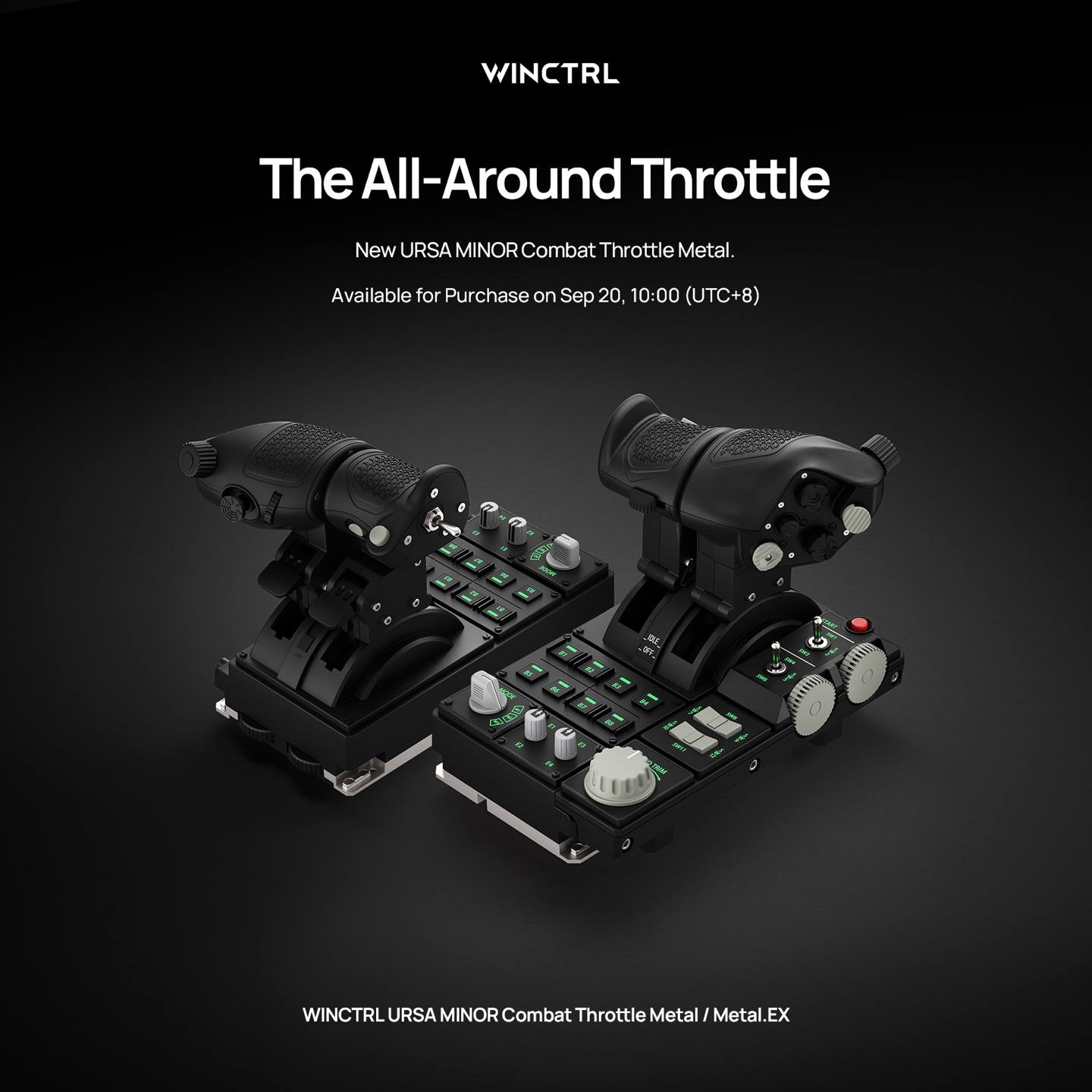 Introducing Brand-New WINCTRL URSA MINOR Combat Throttle Metal