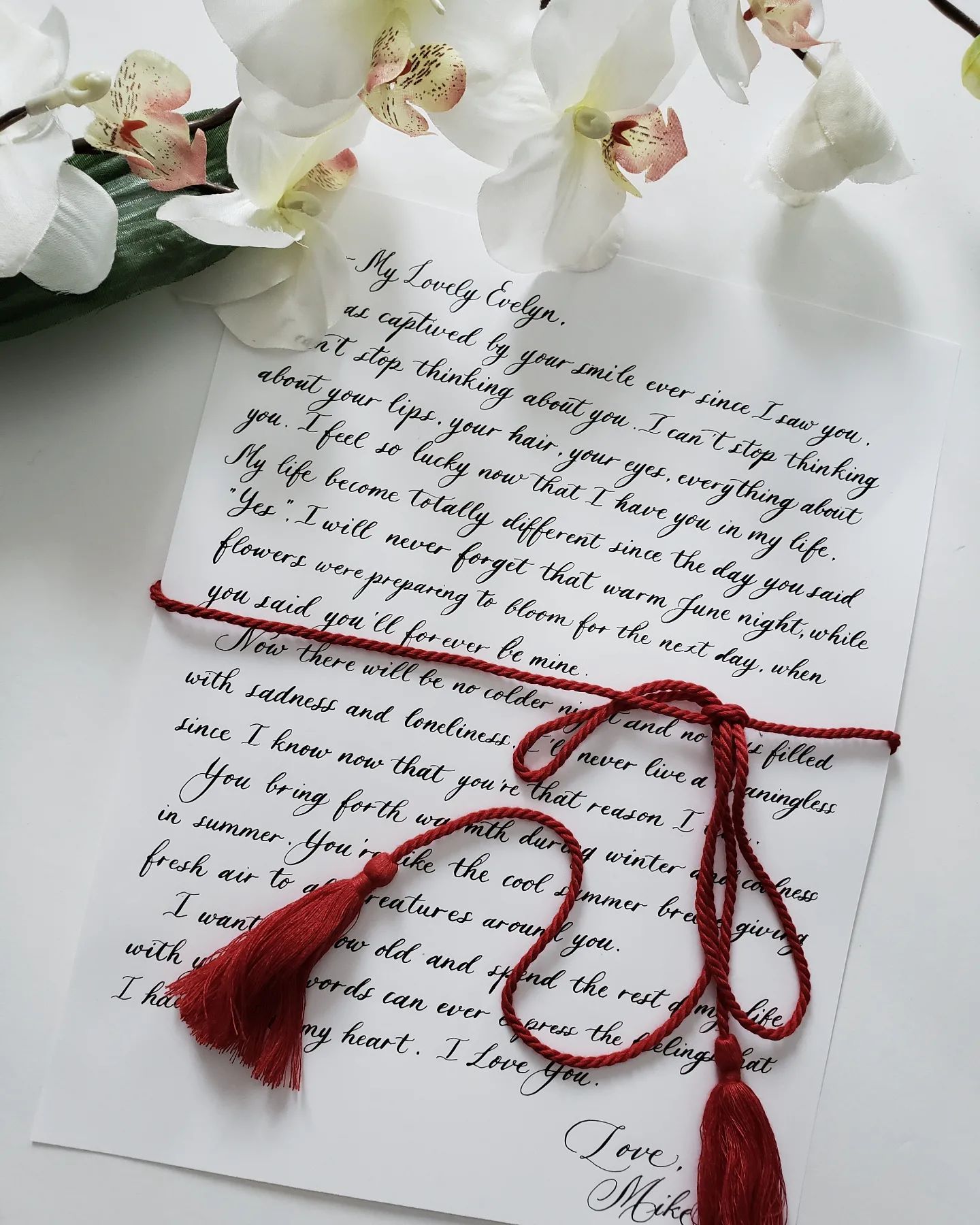 | Love Letter | . . . . . . . . .... - Maple Ink Calligraphy