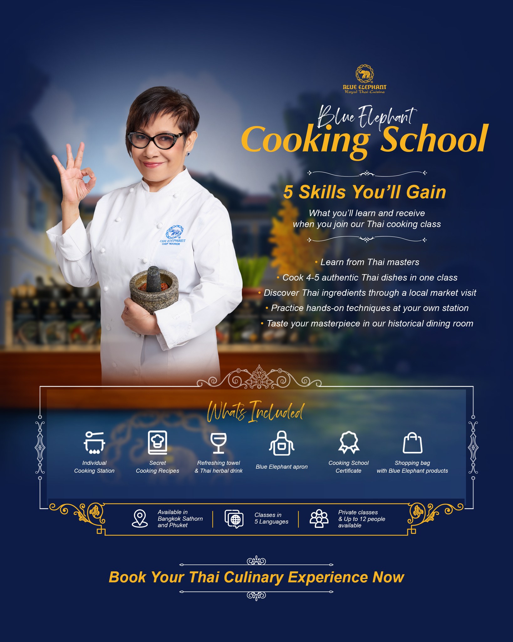 blue elephant phuket dress code Cooking School & Restaurant Size:9 US