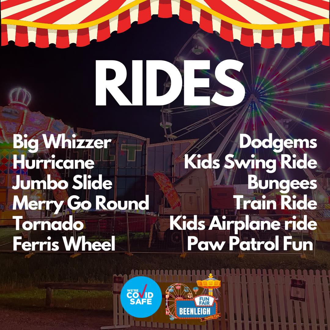 🎡💥 RIDE LIST ANNOUNCEMENT 💥🎡... - Queensland Amusement Hire | Facebook