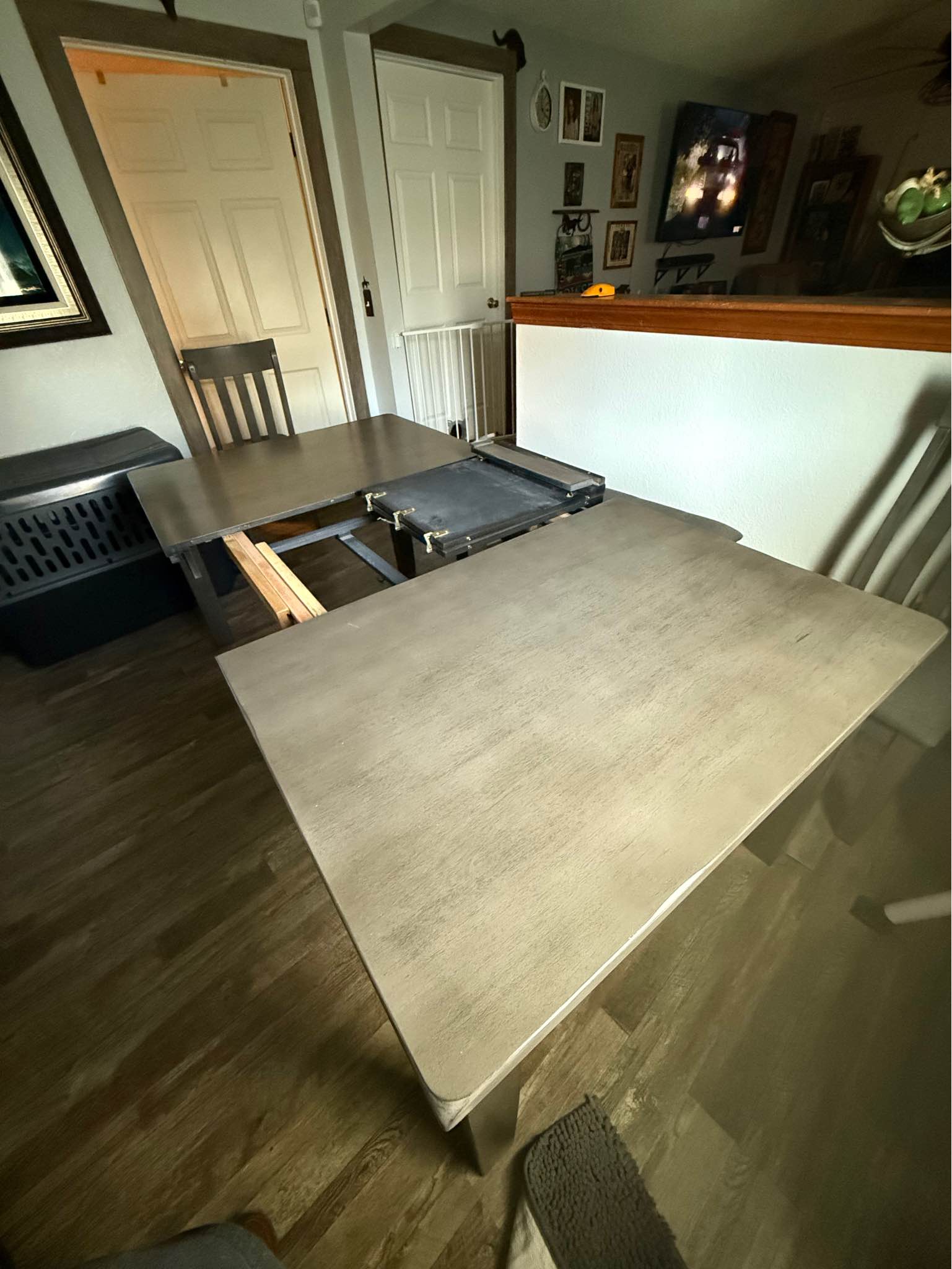 Dining Table - Solid Wood - Grey - table only - from Furniture Row ...