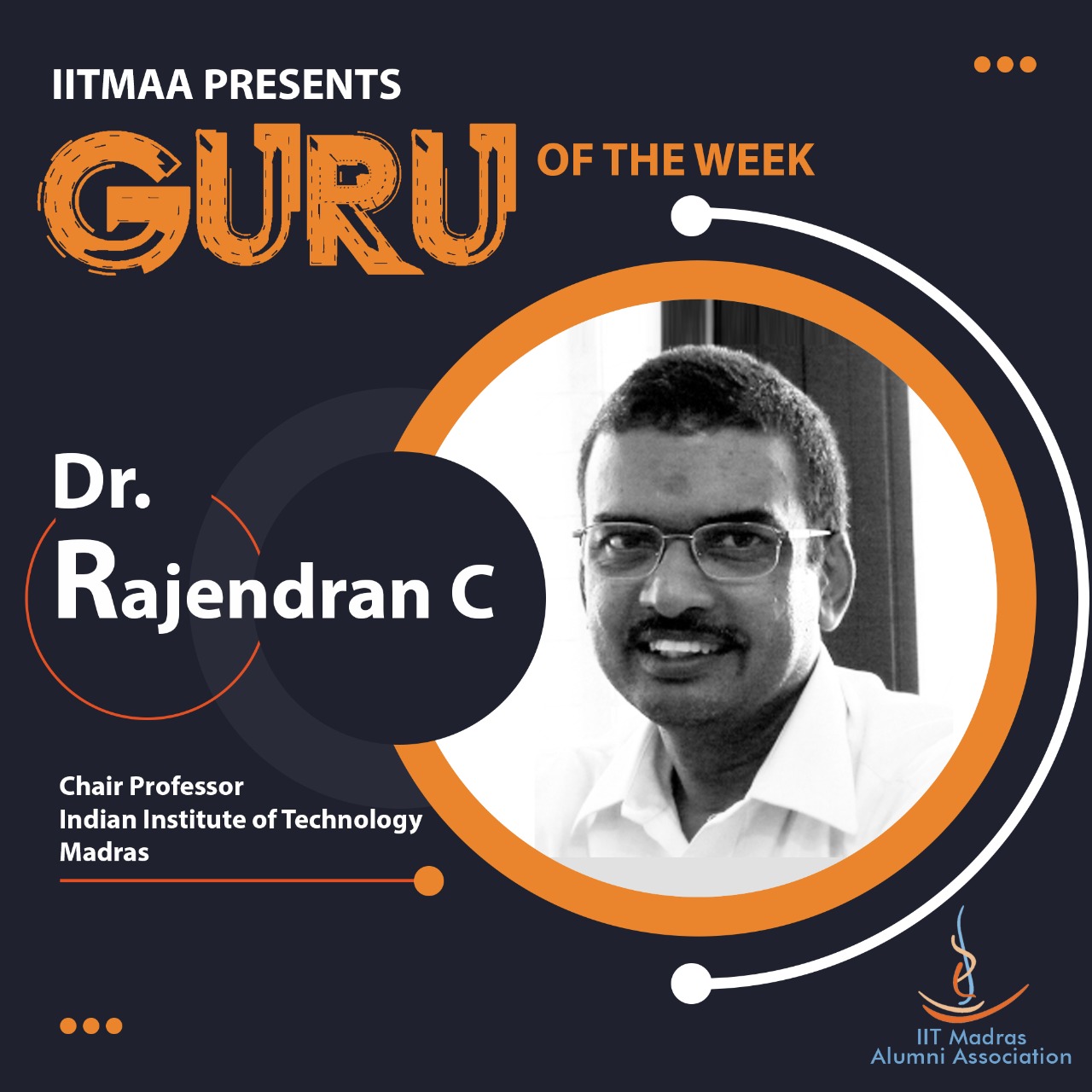 IITMAA - #IITMAA proudly presents GURU of the week- Prof. Rajendran ...