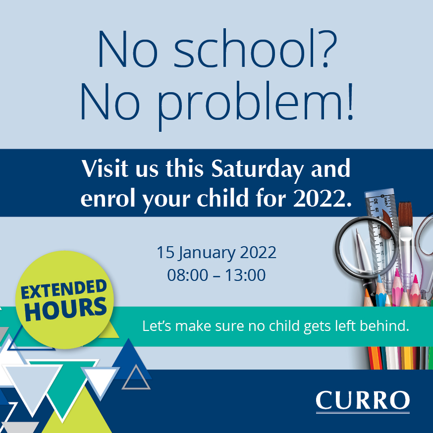 Curro - EXCITING NEWS Still looking for a school for 2022? No problem ...