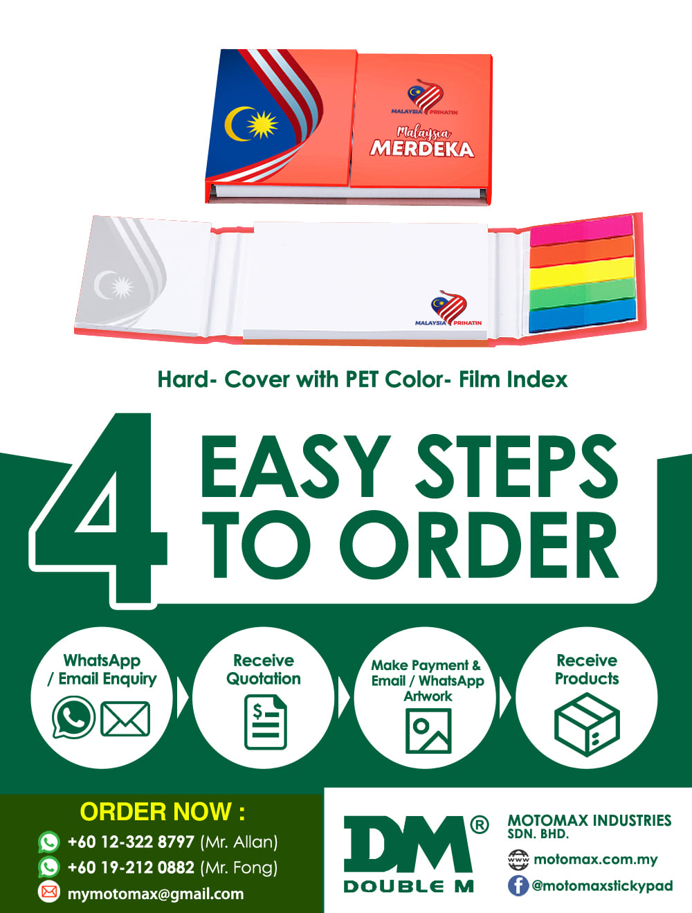 Let's Celebrate Malaysia's Merdeka... - Sticky Pad Motomax | Facebook