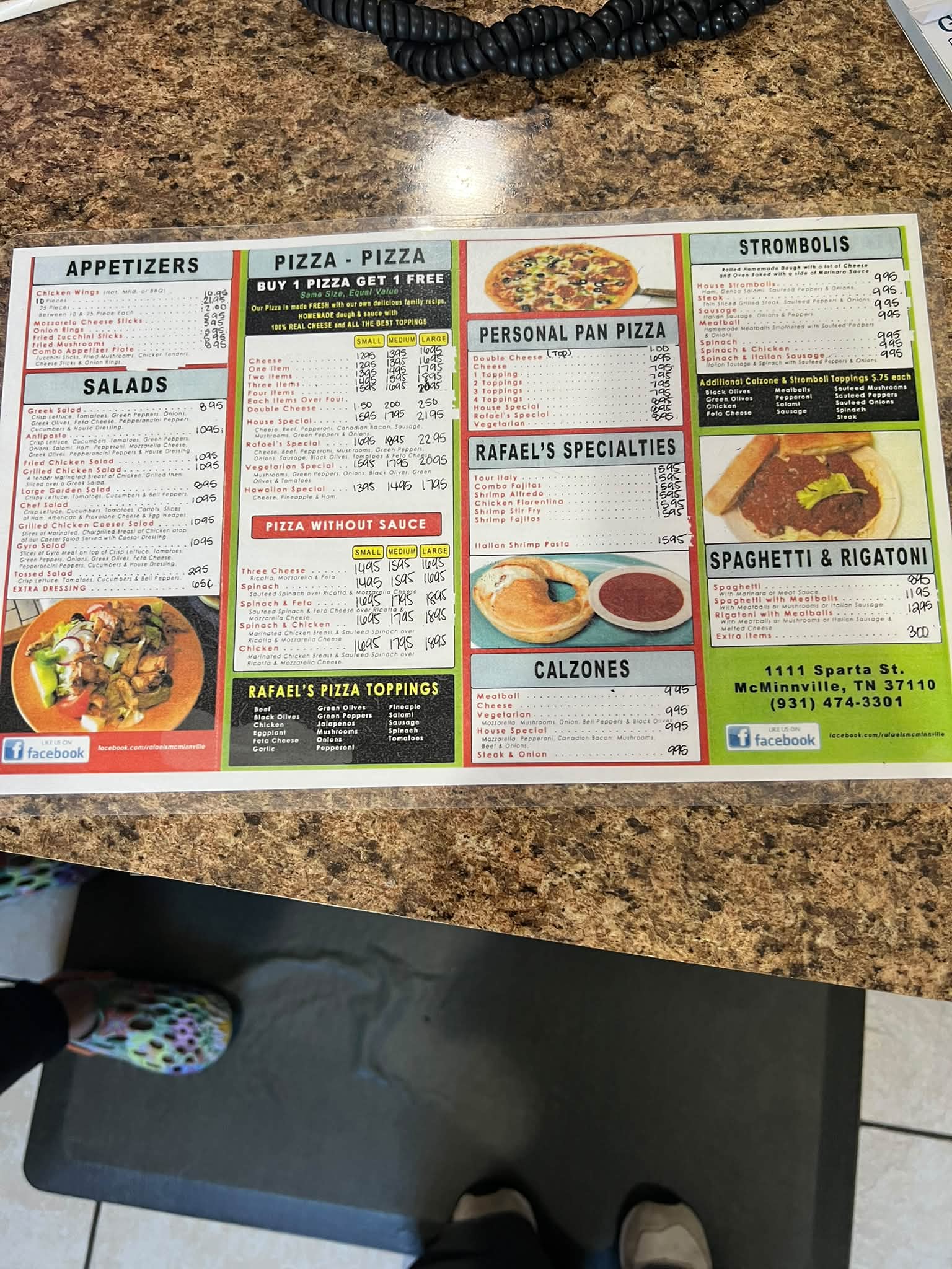Rafael's Italian Restaurant | McMinnville TN