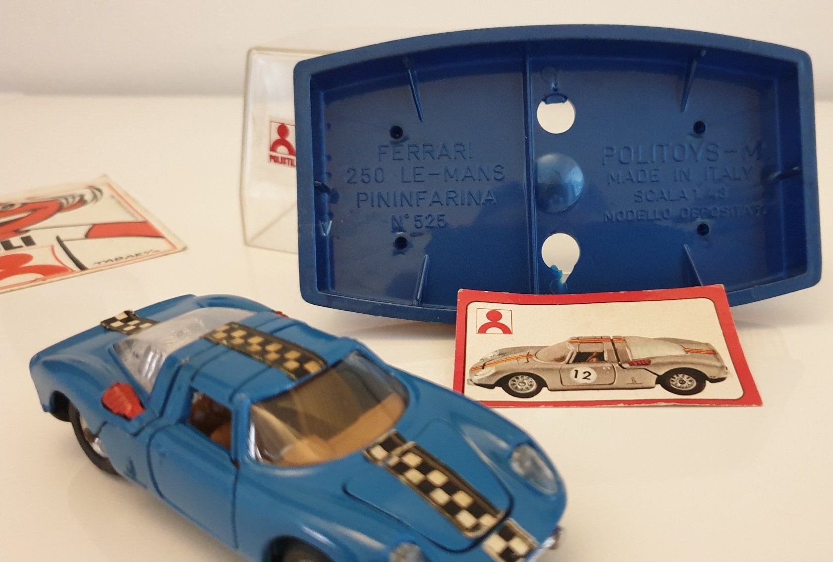 希少】Politoys Ferrari250 LeMans (No. 525) Vintage Politoys No