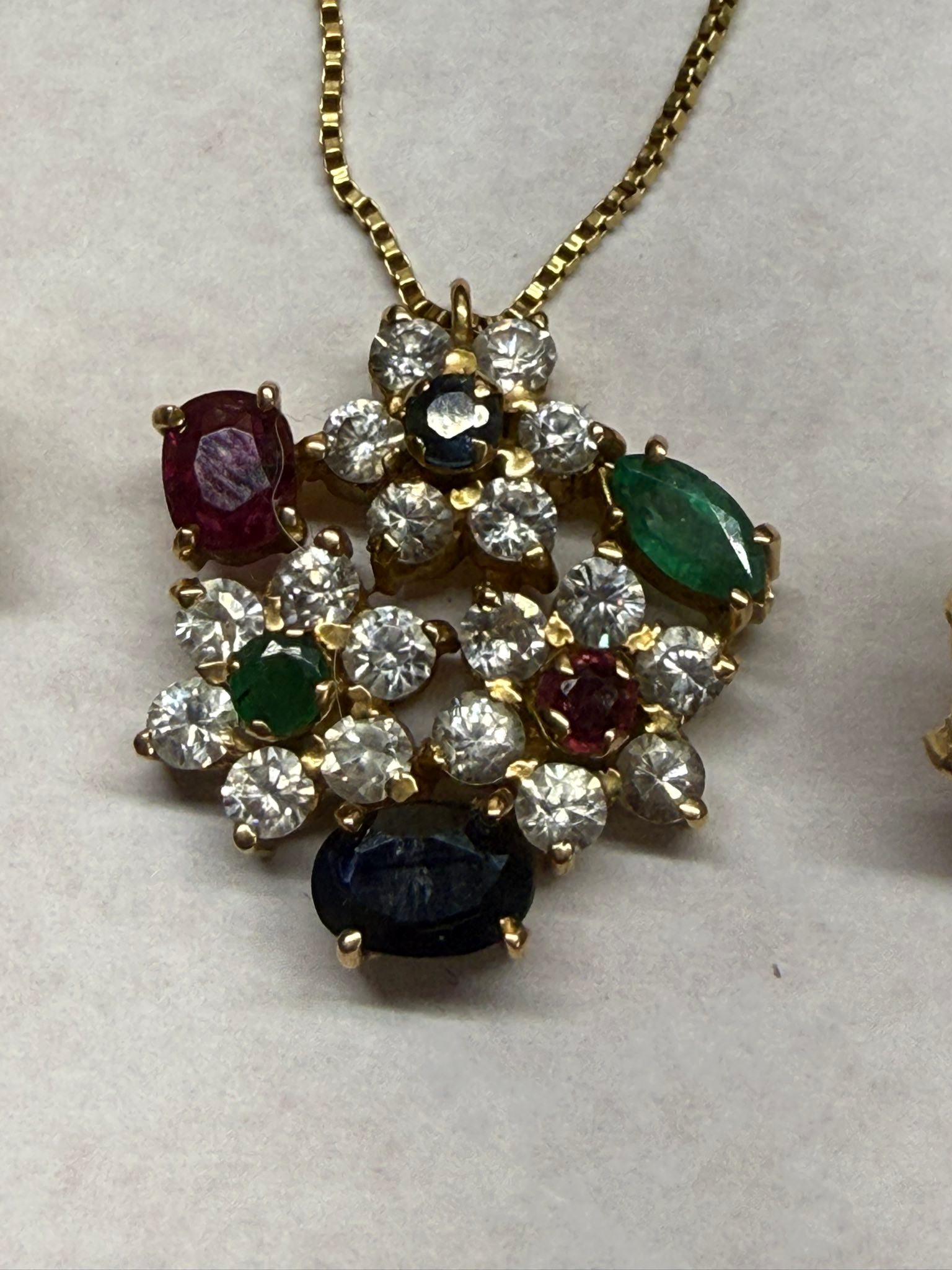 SOLD-Blushing beauty is now on its own 14k gold chain and 