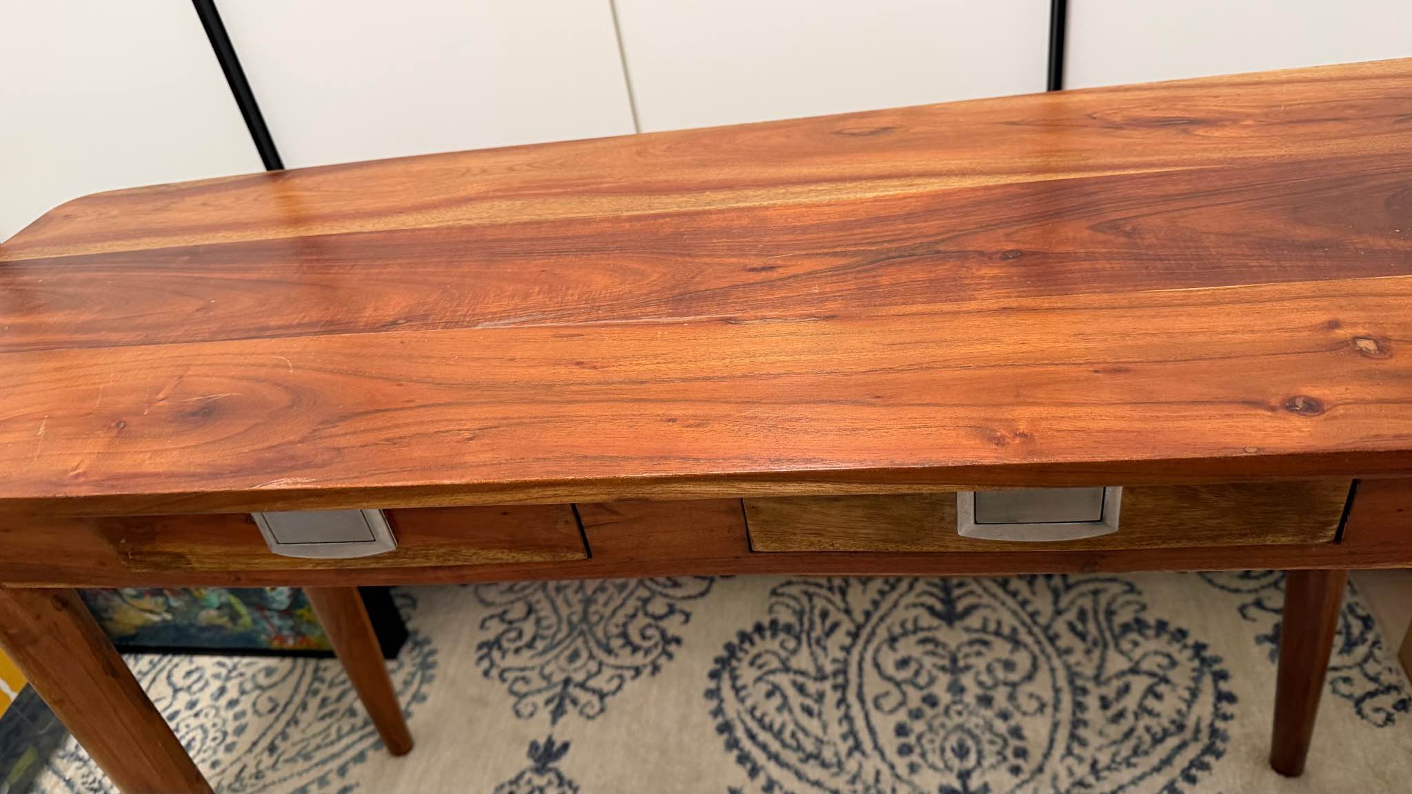 Solid wood desk/console table with 2 drawers - Console Tables - San ...