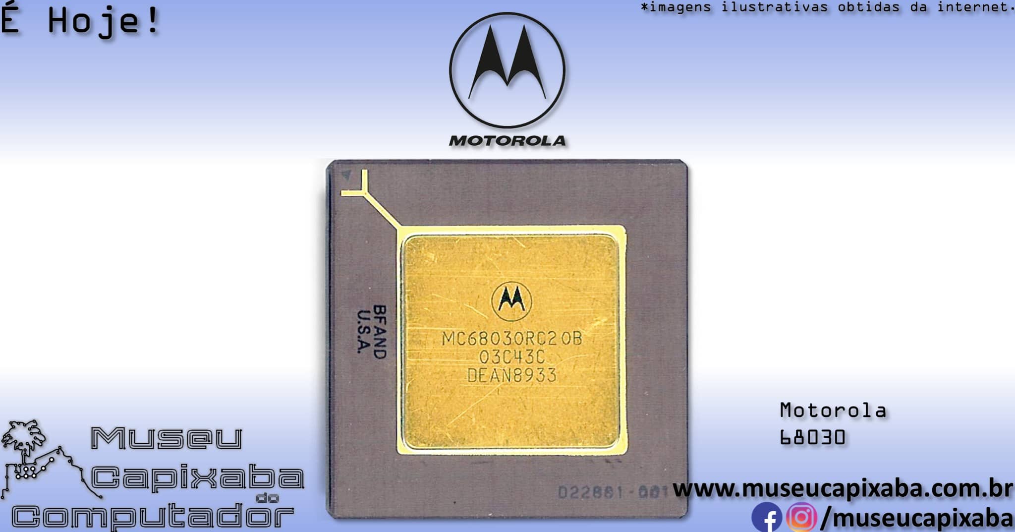 ♦オーダーご案内♦ Motorola 68030 microprocessor turns 40 today