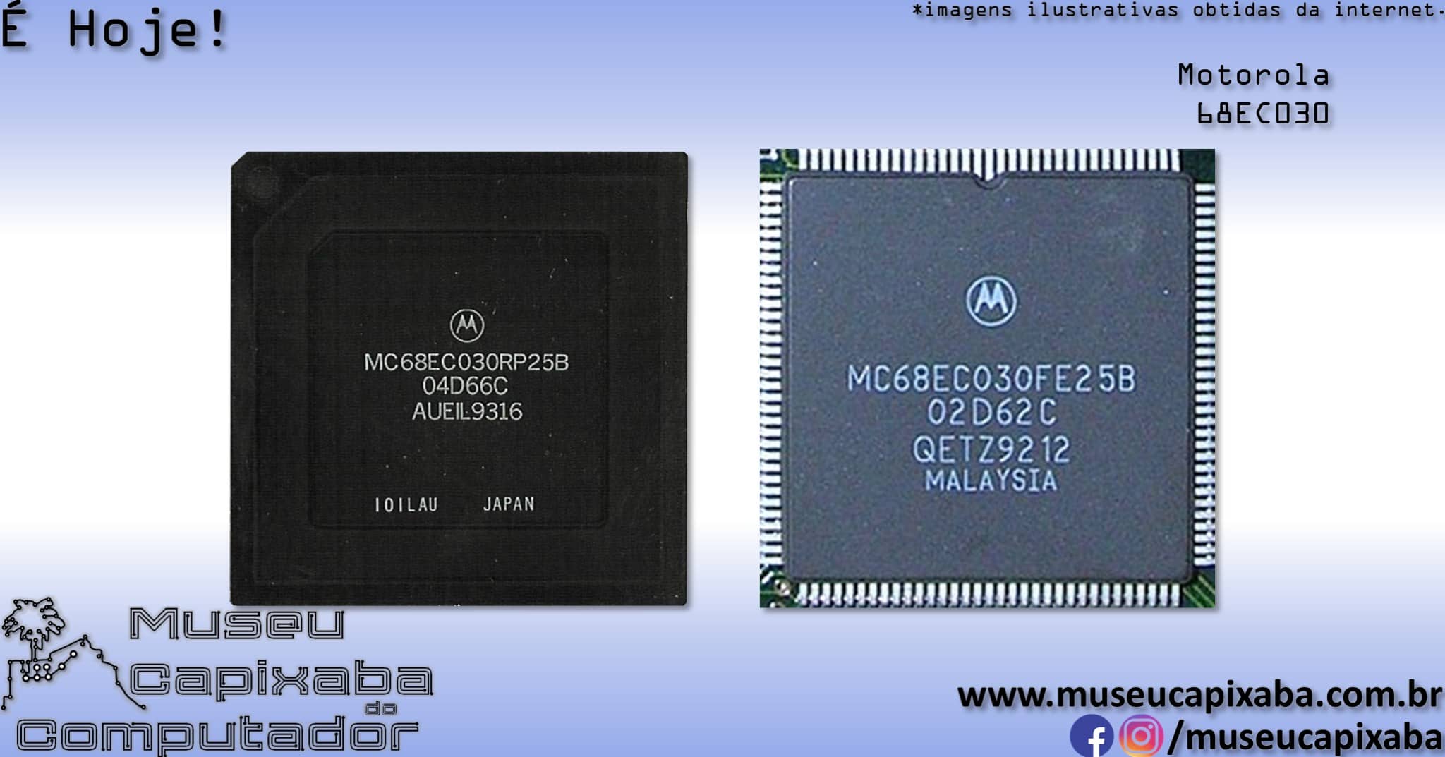 ♦オーダーご案内♦ Motorola 68030 microprocessor turns 40 today