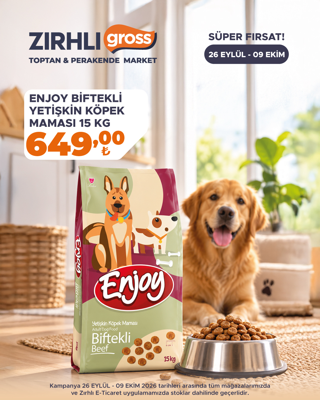 ドッグフード lapi 🐶 Patili dostunuzun favorisi süper fiyatla Zırhlı Gross'ta