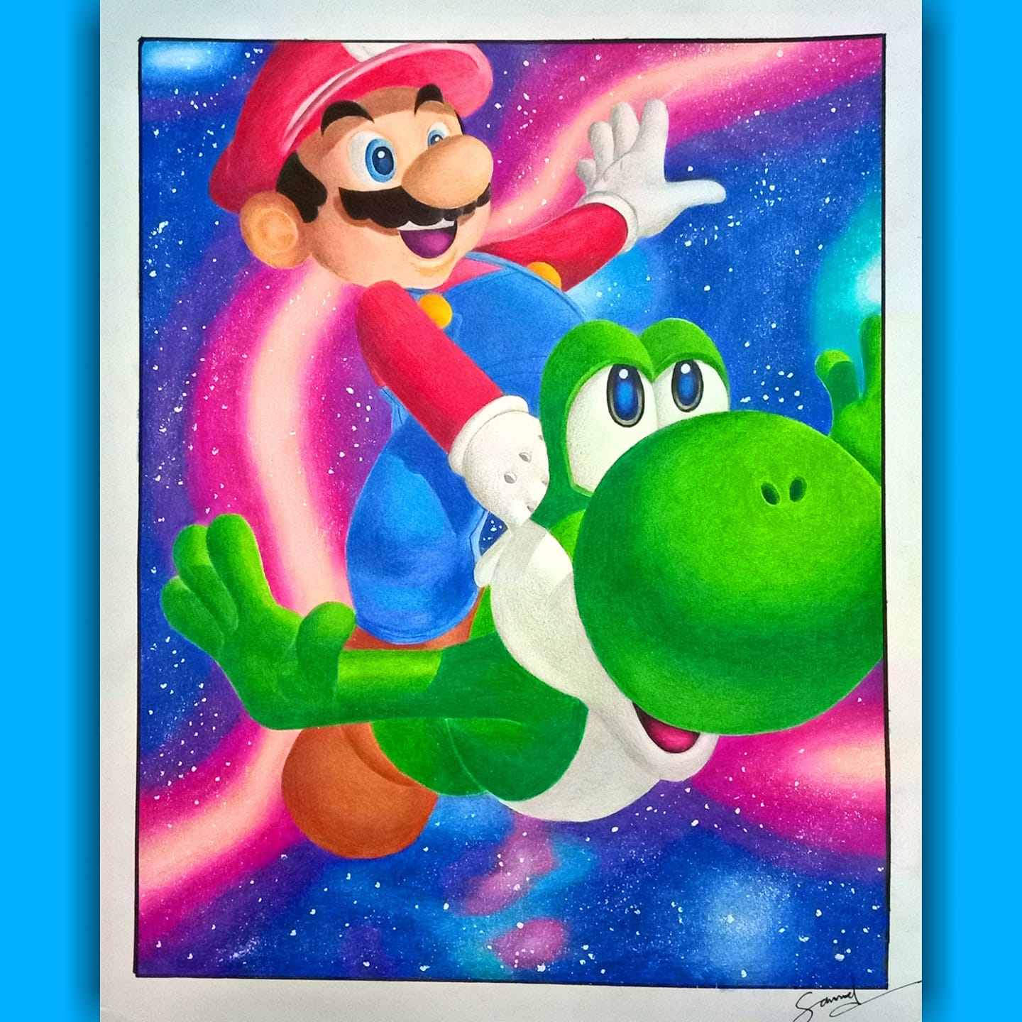 Sam - Super Mario Follow my Art Journey on Instagram...