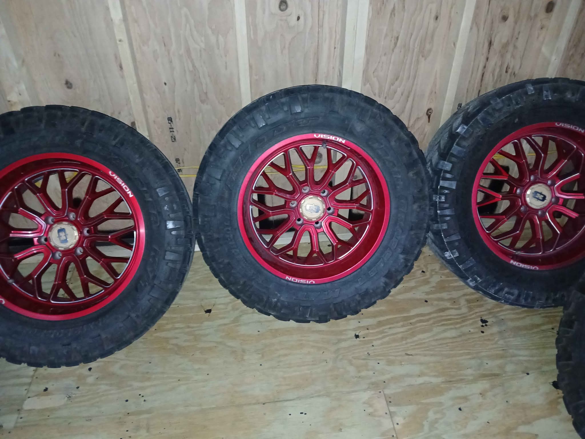 Red Vision Rims with Tires - Car Wheels, Tires & Parts - Jacksonville ...
