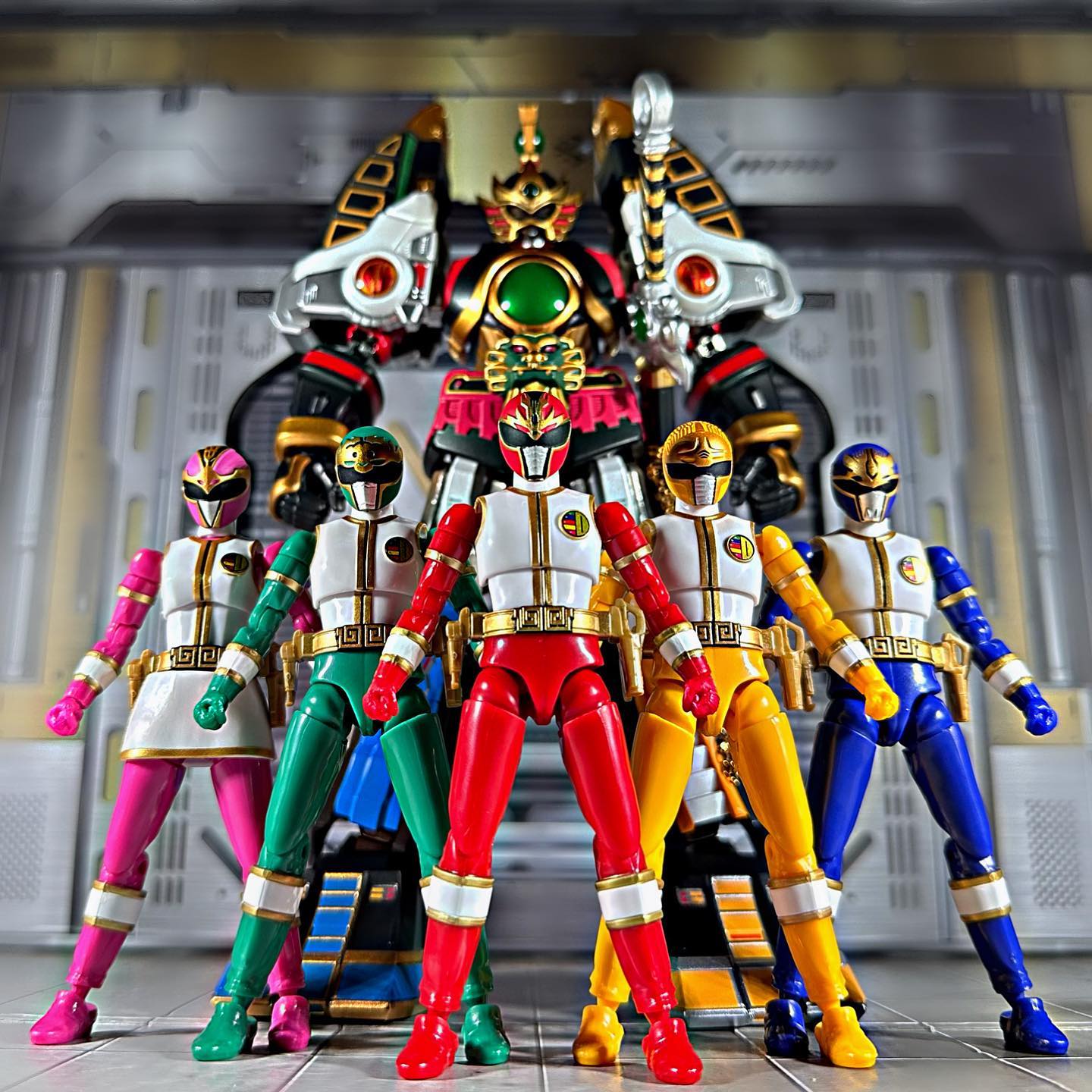 Figures for sale from Dairanger, Power Rangers, and Kamen Rider