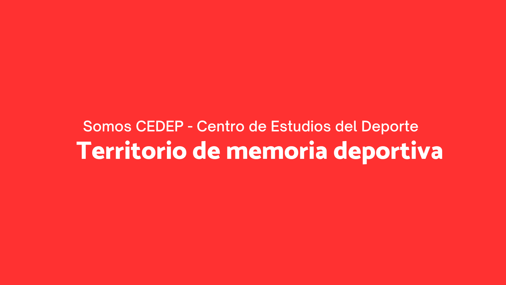 CEDEP Centro de Estudios del Deporte