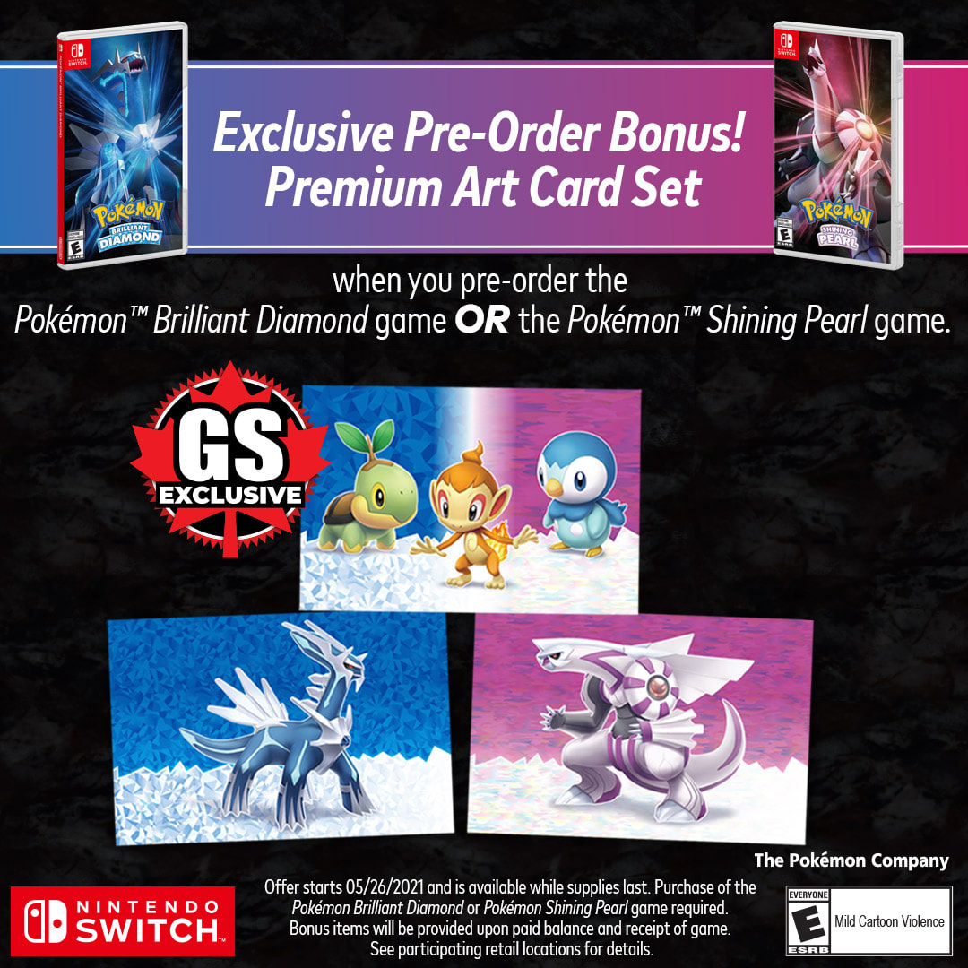 pokemon brilliant diamond game card + Shining Pearl (Nintendo Switch) friendly features of modern Pokmon games and up JUST ANNOUNCED: Get a bonus