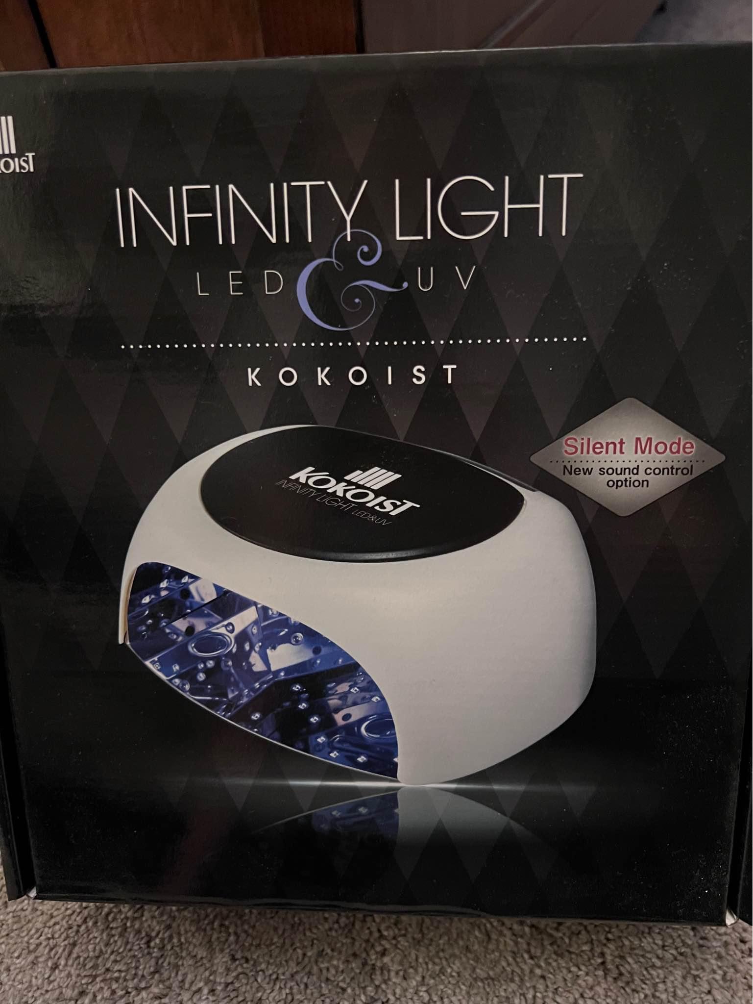 Gel Nail Lamp - Kokoist Infinity Hybrid Light and Gels - Nail 