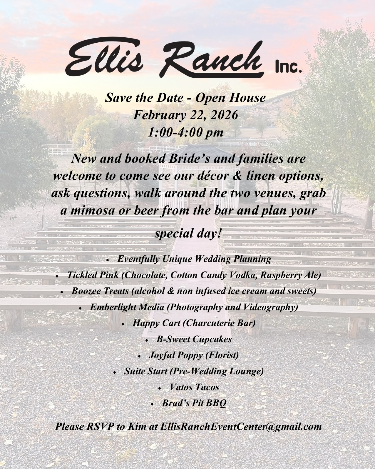 Ellis Ranch Event... - Ellis Ranch Event Center Wedding Parks