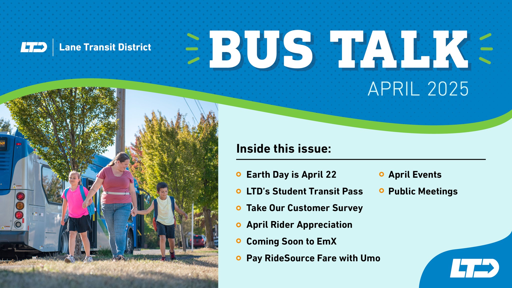 The April issue of Bus Talk is... - Lane Transit District | Facebook