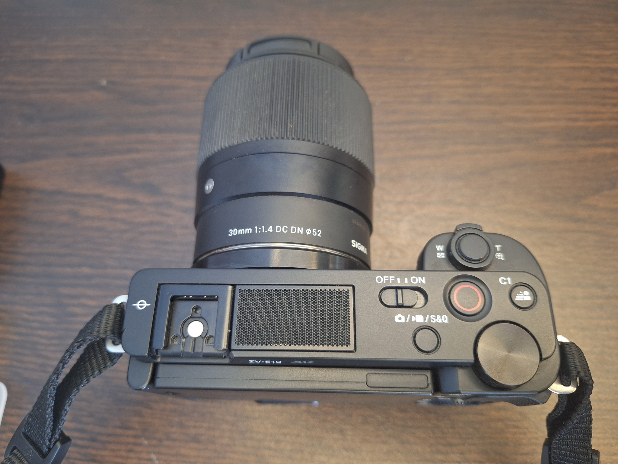 Sony ZV-E10 with Sigma 30mm f/1.4 lens