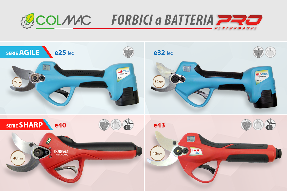 Forbici a batteria... - Colmac Italia - Professional Dumper