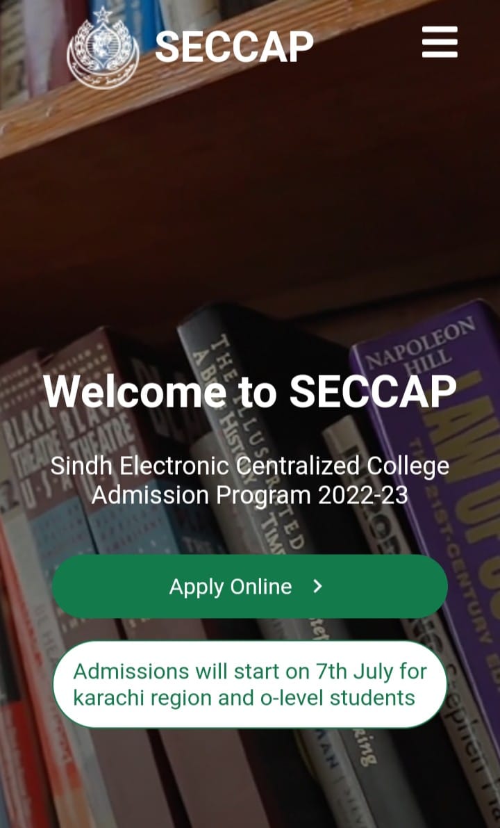 CAP-Govt Colleges Admission 2022-23 - Home