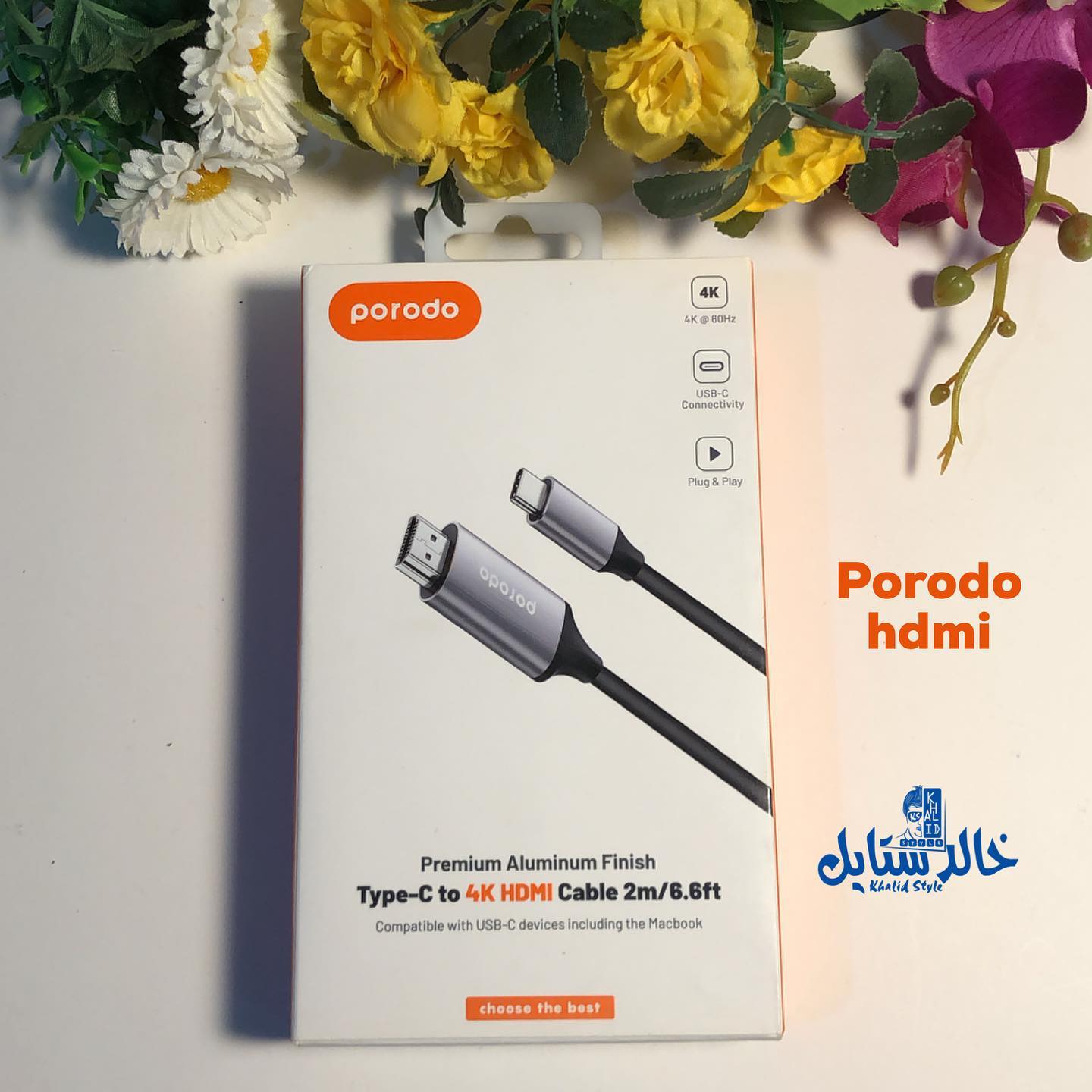 Porodo type-c to 4K hdmi cable... - Khalid Style Phone _BH