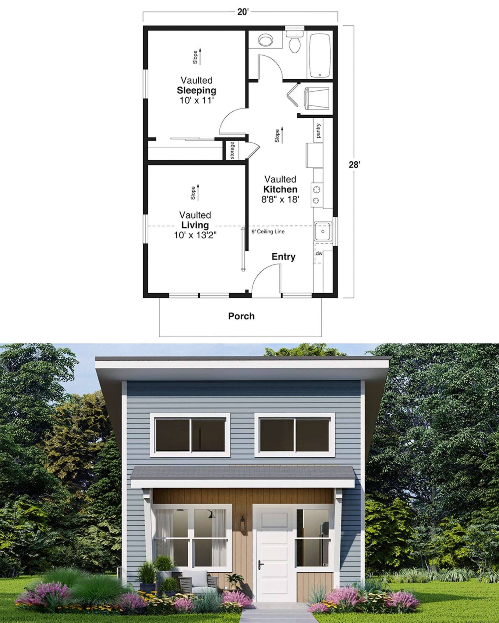 Jerry's - A modern small house design featuring a floor plan🏠🥰 The home ...