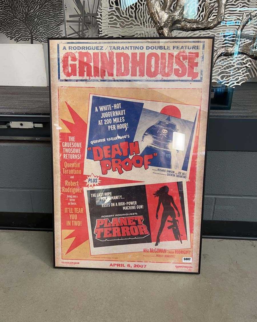 Grindhouse poster for Rodiguez/Tarantino Death Proof/Planet Terror