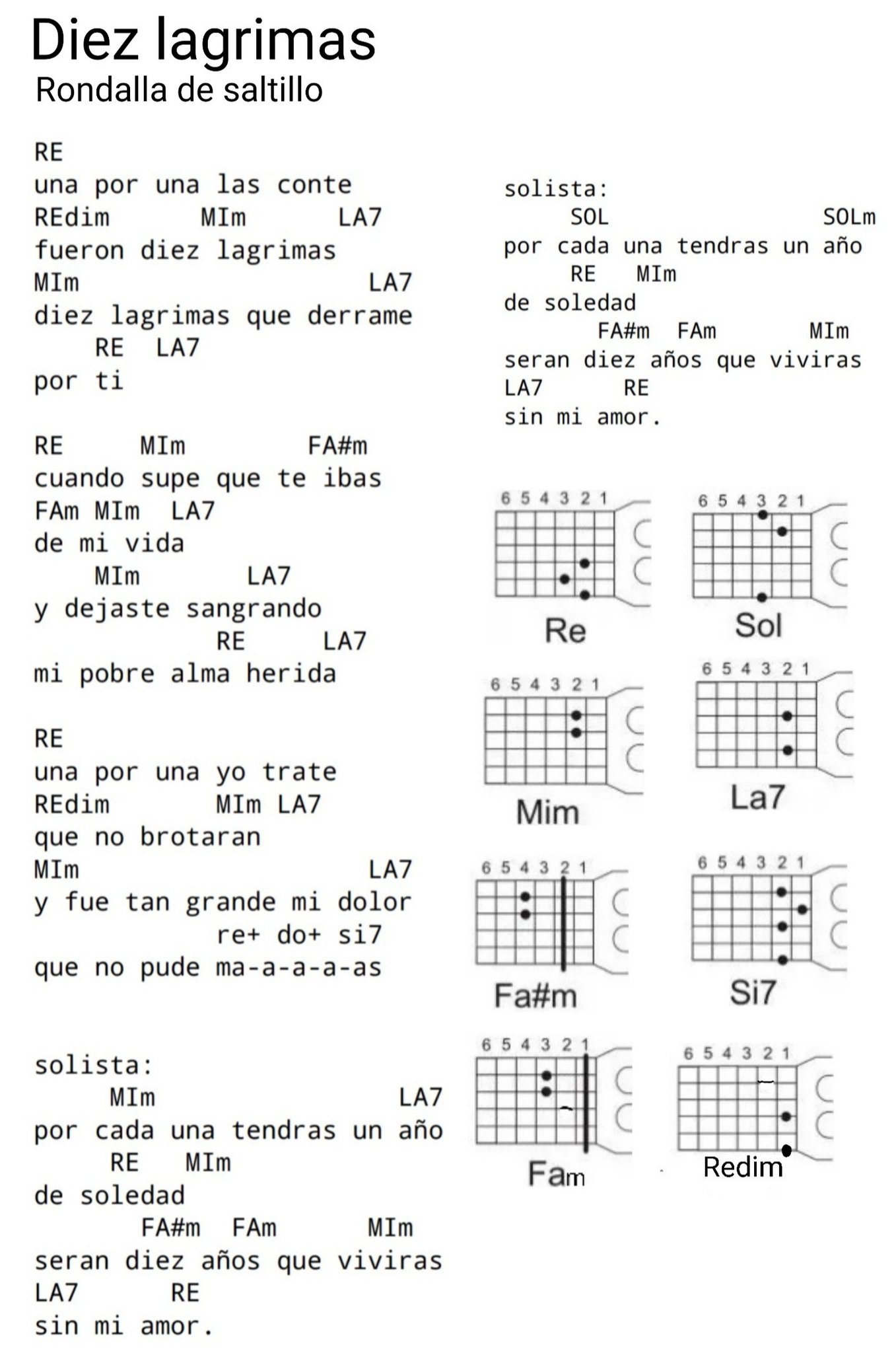 Cheo's - Diez lagrimas - rondalla de saltillo. Una buena canción ...