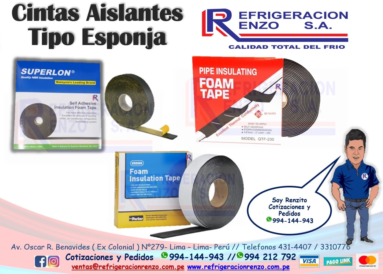 Cinta Aislante Tipo Esponja 