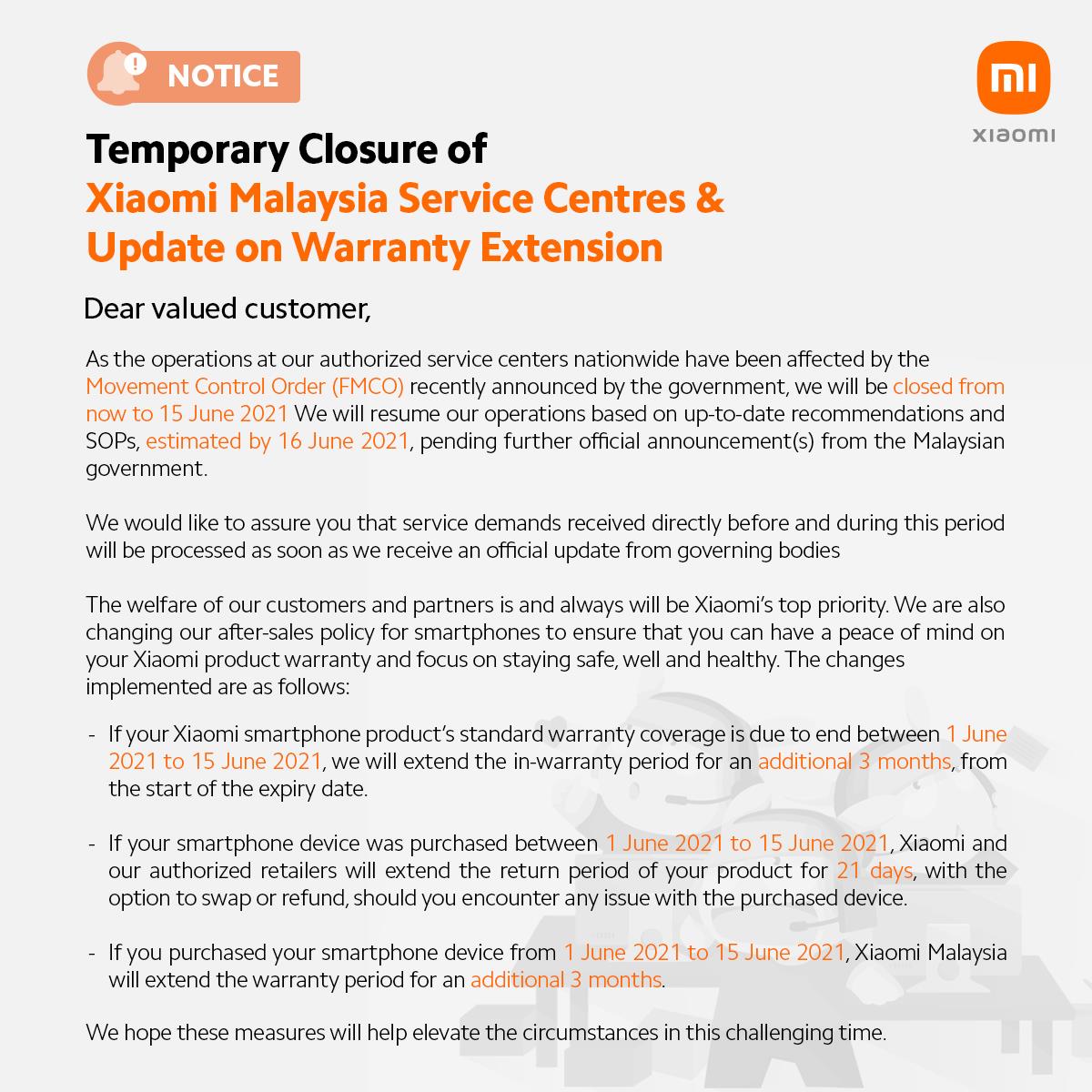 Xiaomi Malaysia For Further Assistance Kindly Drop An Facebook