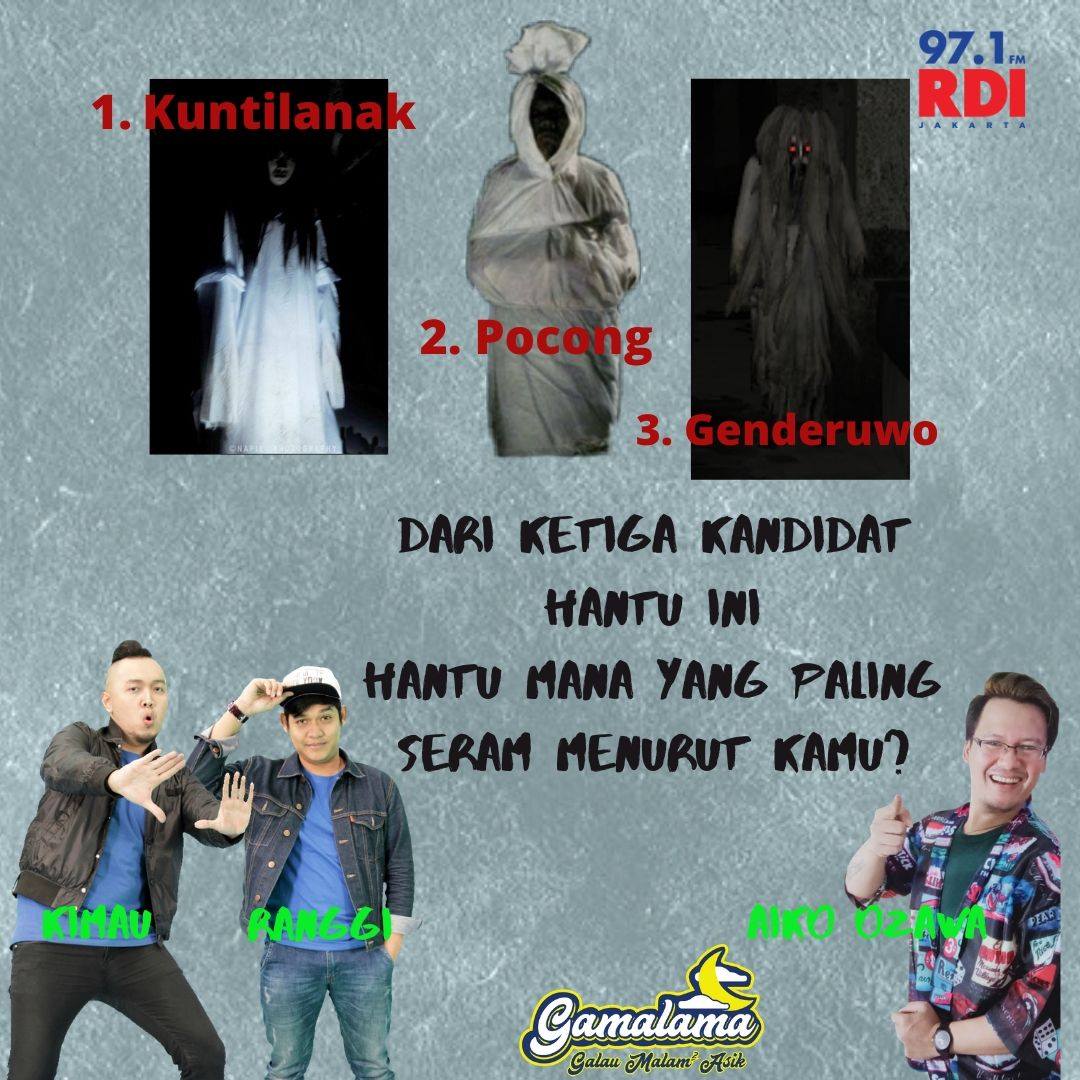 Rdi 97 1 Fm Jakarta Voting Hantu Terseram Yuk Kamis Malam Waktunya Aiko Ozawa Muncul Di Gamalama Edisi Gerimis Gerbang Mistis Di Sepanjang Tahun 2019 Gerimis Temanya Tentang Hal Hal Mistis Terus Nah