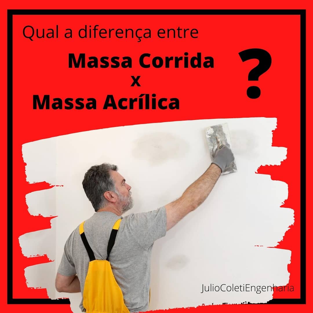 Julio - 📌 Qual a diferença entre massa corrida e massa acrílica? . As ...