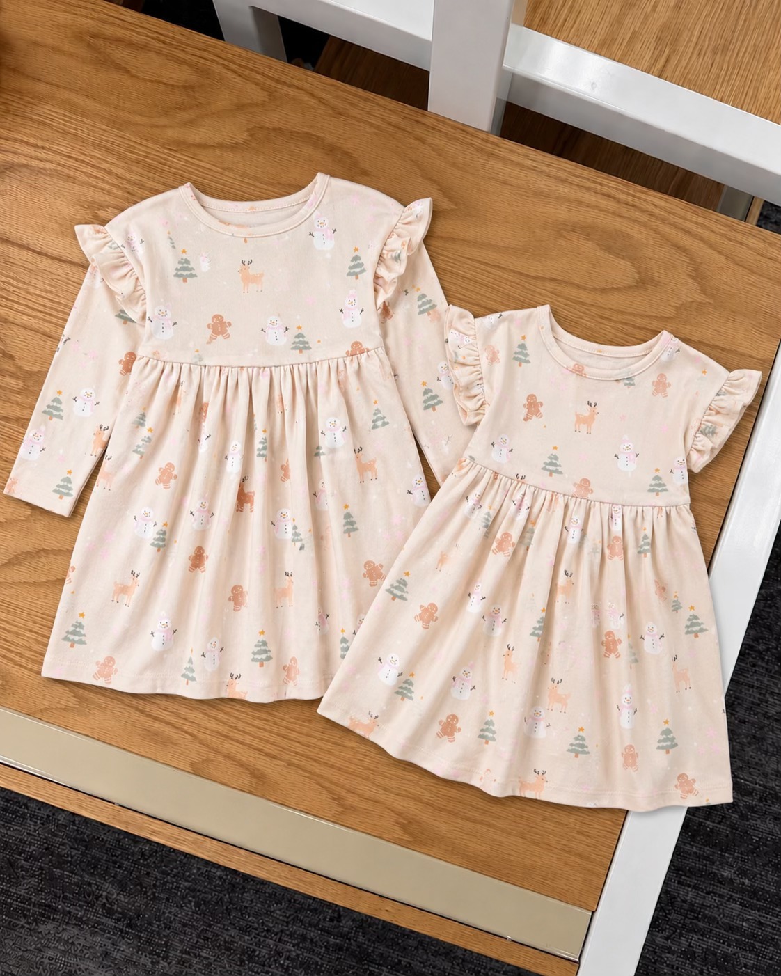 NEW! The sweetest matching Christmas dresses from Target! 🎄🤍 These would be adorable for sisters, cousins or matching holiday pictures