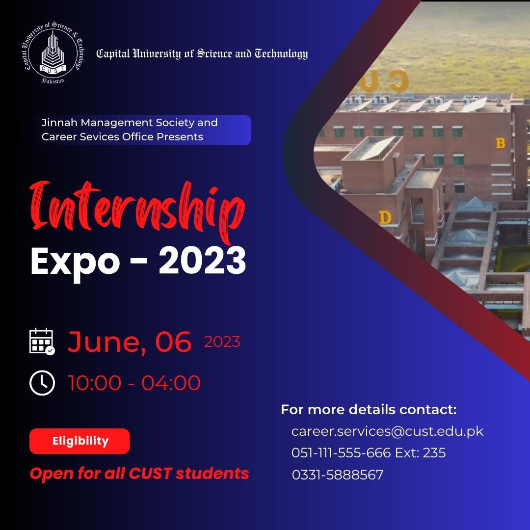 Internship Expo... - Career Services Office - CUST Islamabad