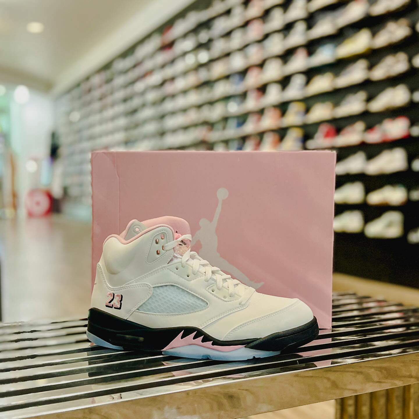 AIR JORDAN 5 レトロ 6.6Y 2013年ホワイト×パープル 結果発表】ナイキ 
