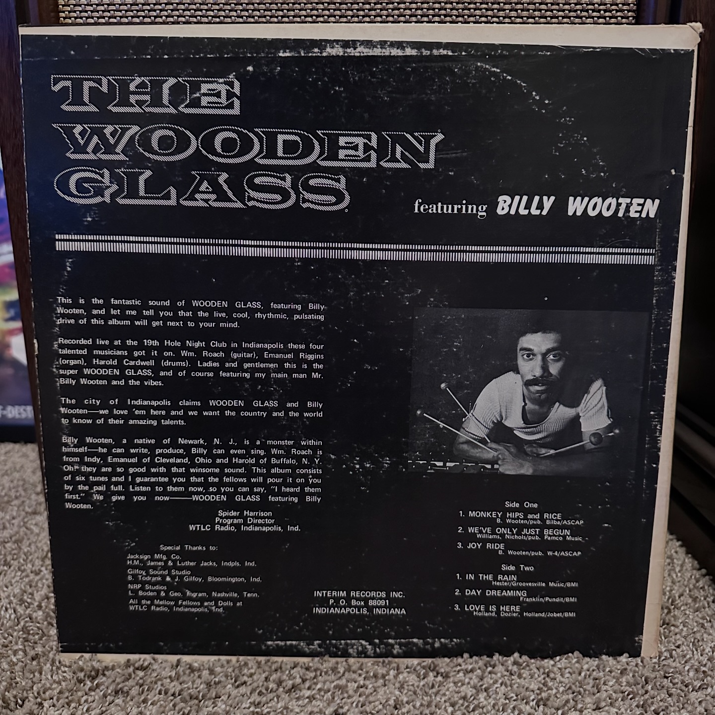 SOLD Billy Wooten - The Wooden Glass #siplesrecords #rarerecords 