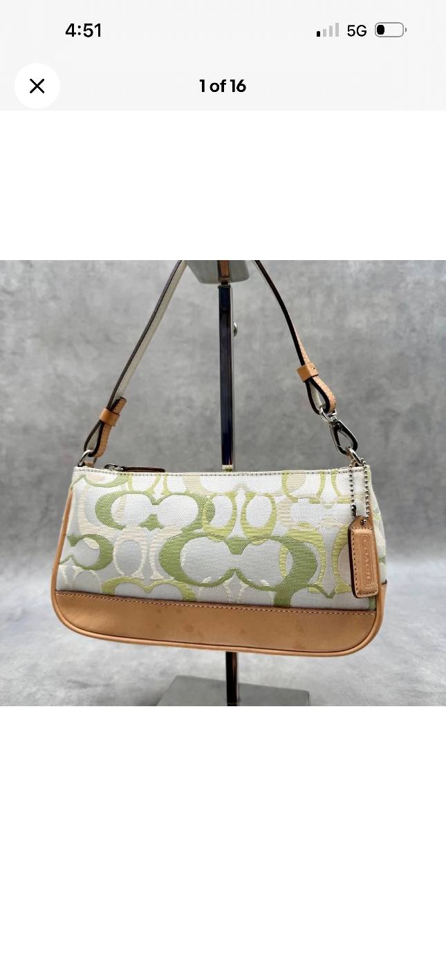 Coach Ladybug Green Optic Bag 2005 Rare