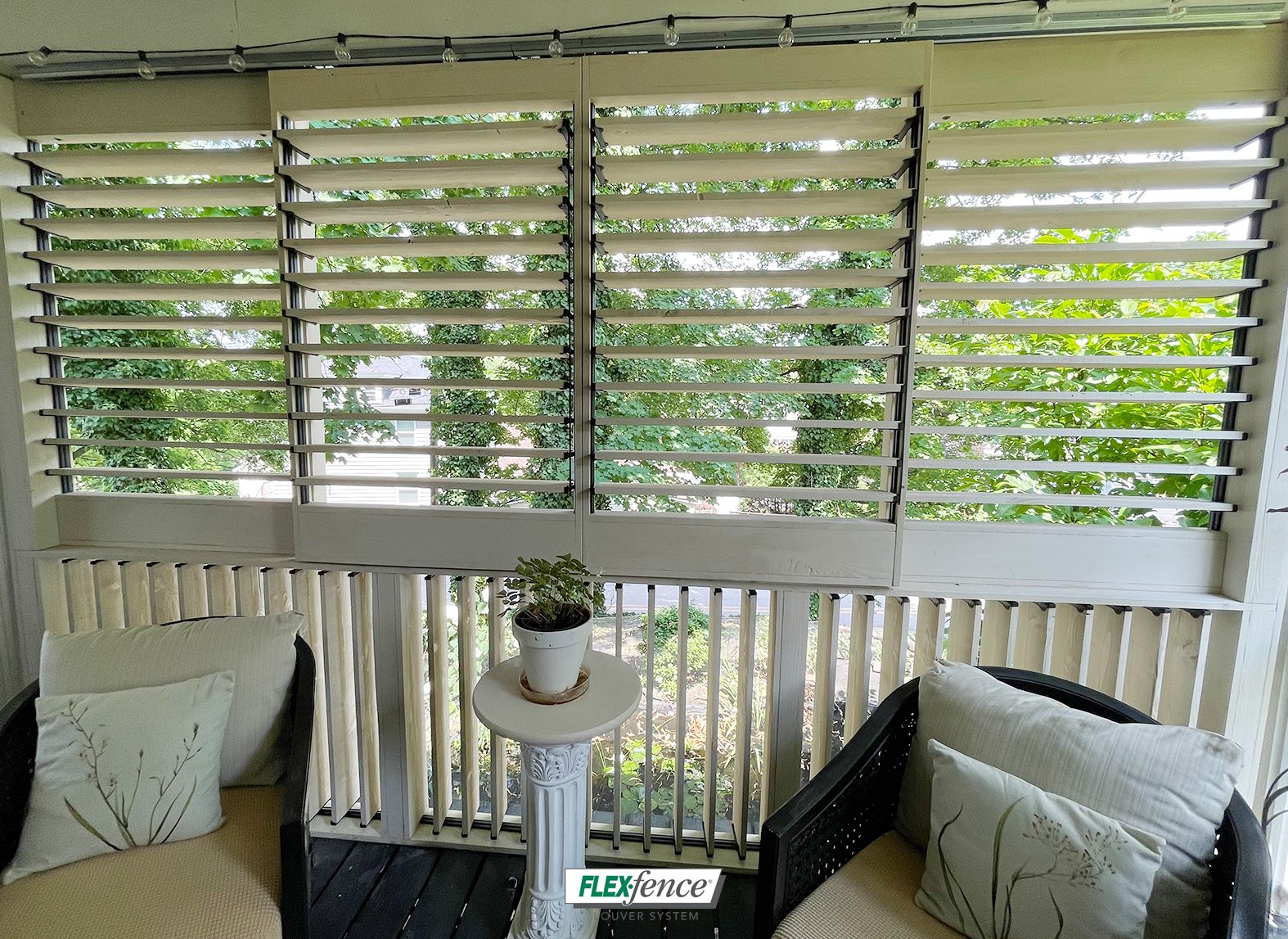 FLEX•fence - Unique Asian Inspired Louvered Privacy Wall! We love ...