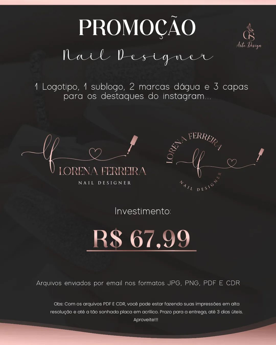 GS Arte Design - PROMOÇÃO PROFISSIONAL DA ÁREA DA BELEZA!!! Nail ...