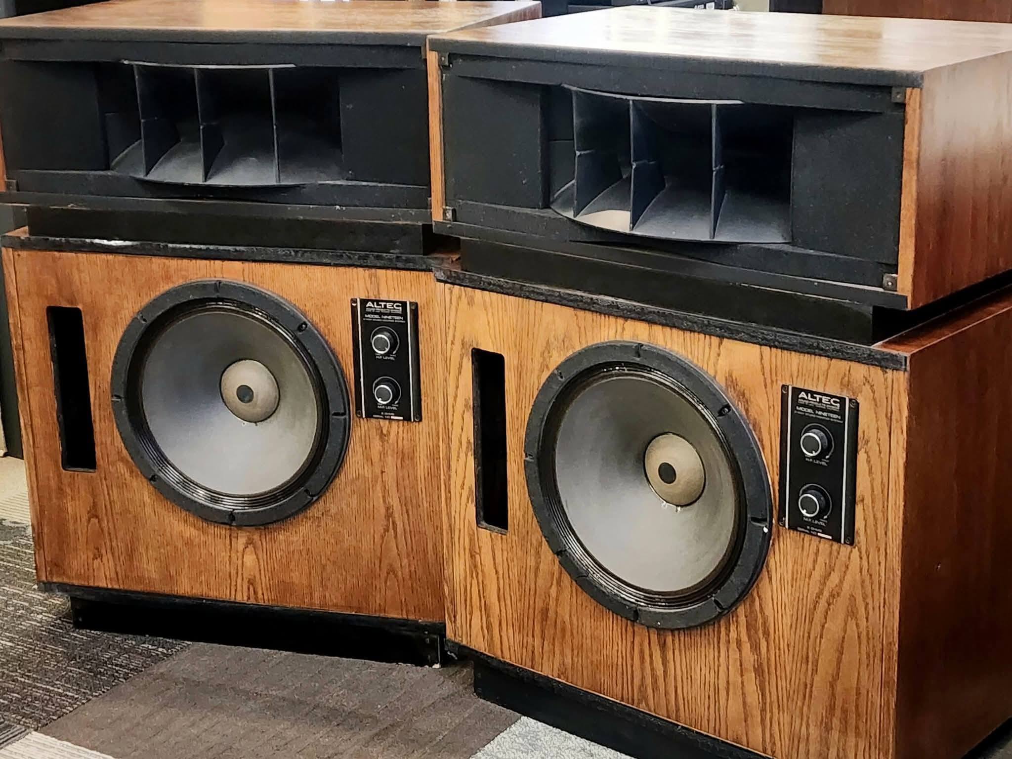Altec Model 19 speakers for sale at Wooster Vintage Audio
