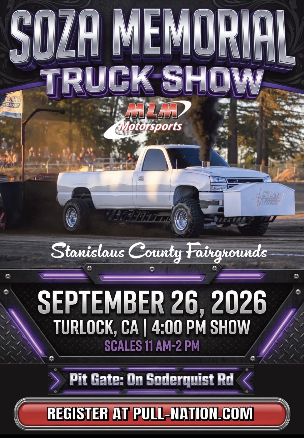 Soza Memorial Truck Show and Pull in Turlock on Sept 26
