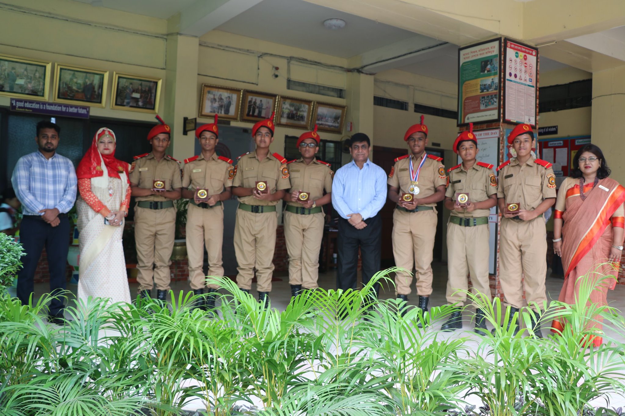 Respected Principal congratulated the BNCC cadets for successful ...