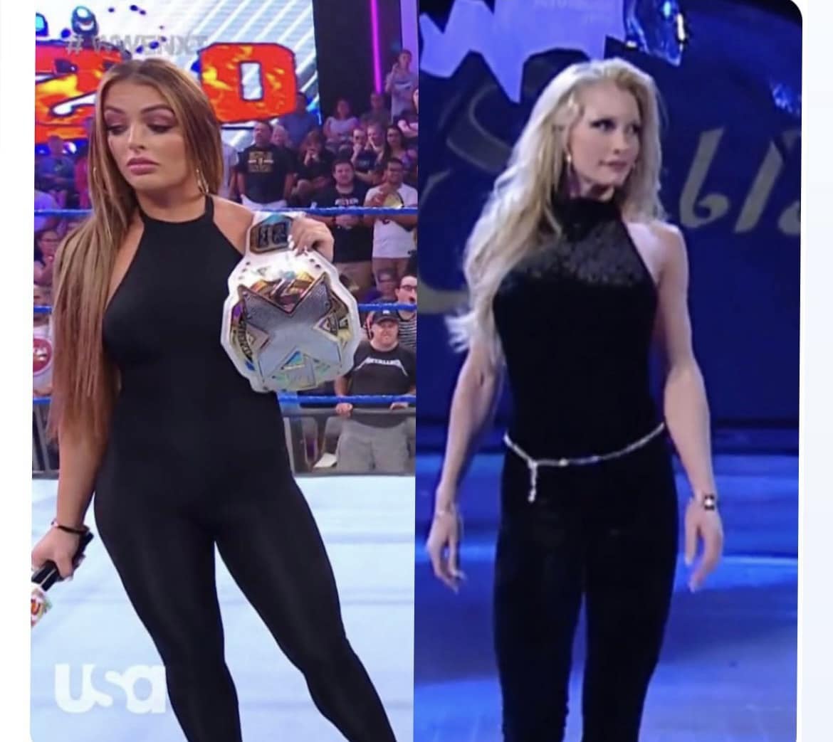 Mandy Rose channeling her inner Sable 🖤 - Babes of Wrestling