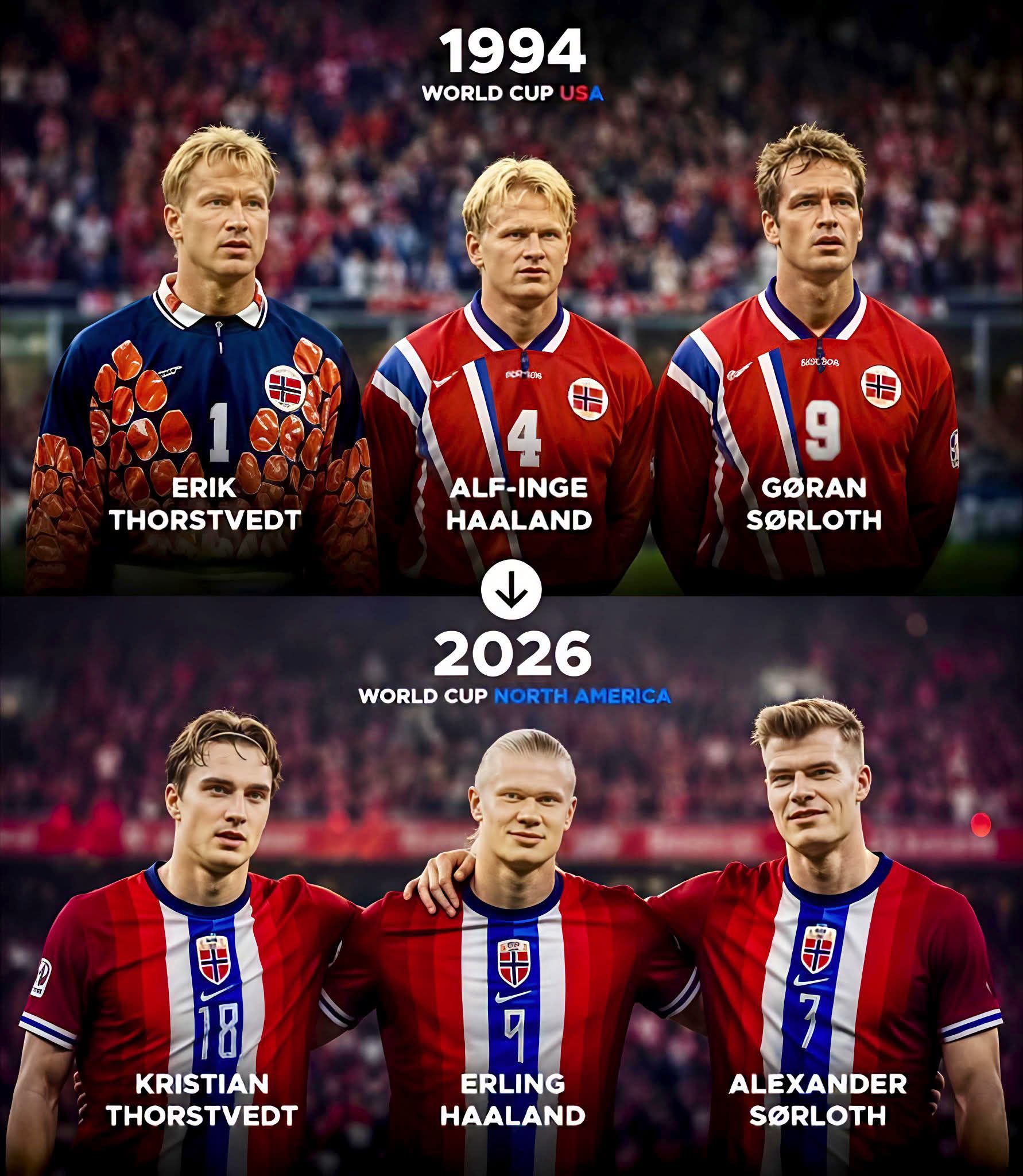 Norway 🇳🇴 remake history after 32 years. ⚽ In 1994 FIFA World
